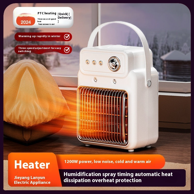 1200W 2 In 1 Efficient Room Heater Humidifying Table Heater